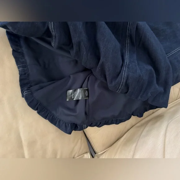 Anthropologie PILCRO Square-Neck Denim A-Line Midi Dress. Size MP. MSRP $178 - Picture 14 of 15